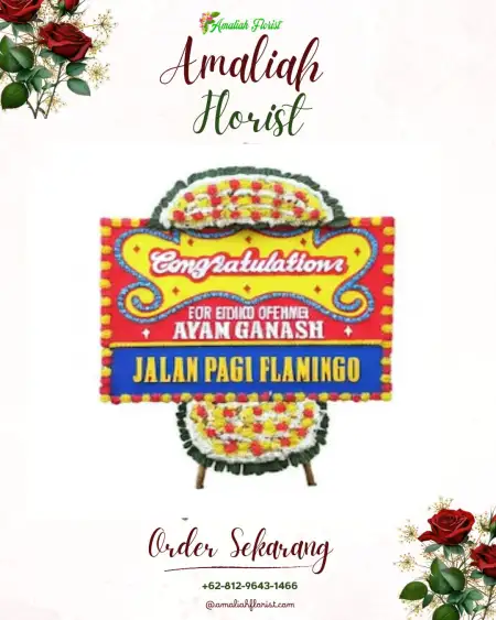 Sewa Papan Bunga Makroman